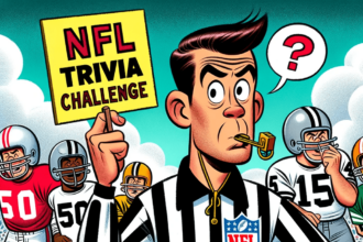 Illustrative image showcasing a dynamic NFL quiz, highlighting the thrill of delving into NFL trivia and football trivia questions, as enthusiasts explore the rich history of footbal